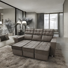 Sófa Retrátil E Reclinável 3 Lugares Londres 2.10 Suede Marro