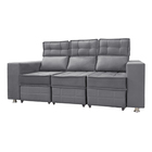 Sófa Retrátil E Reclinável 3 Lugares Londres 2.10 Suede - Sho