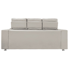 Sofá Retrátil E Reclinável 3 Lugares Londres 2.10 Veludo Bege