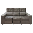 Sófa Retrátil E Reclinável 3 Lugares Londres 2.10 Veludo Marr