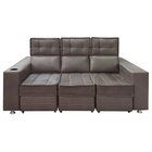 Sófa Retrátil E Reclinável 3 Lugares Londres 2.10 Veludo Marr