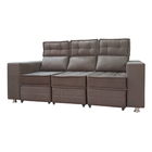 Sofá Retrátil E Reclinável 3 Lugares Londres 2.10 Veludo Marr