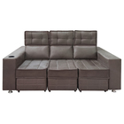 Sofá Retrátil E Reclinável 3 Lugares Londres 2.10 Veludo Marr