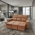 Sófa Retrátil E Reclinável 3 Lugares Londres 2.10 Veludo - Sh