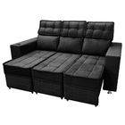 Sófa Retrátil E Reclinável 3 Lugares Londres 2.10 Veludo - Vs