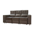 Sofá Retrátil E Reclinável 3 Lugares Londres 2.10cm C/molas -