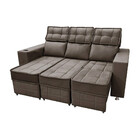 Sofá Retrátil E Reclinável 3 Lugares Londres 2.10cm C/molas -