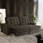 Sofá Retrátil E Reclinável 3 Lugares Medelim Luxury Estofados