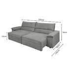 Sofá Retrátil E Reclinável 3 Lugares Molas Ensacadas 200cm Ve