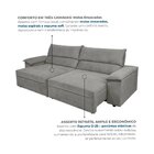 Sofá Retrátil E Reclinável 3 Lugares Molas Ensacadas 200cm Ve