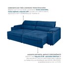 Sofá Retrátil E Reclinável 3 Lugares Molas Ensacadas 200cm Ve