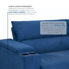 Sofá Retrátil E Reclinável 3 Lugares Molas Ensacadas 200cm Ve