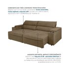 Sofá Retrátil E Reclinável 3 Lugares Molas Ensacadas 200cm Ve