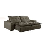 Sofá Retrátil E Reclinável 3 Lugares Mônaco Mundial Estofados