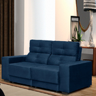 Sofá Retrátil E Reclinável 3 Lugares Moscou-phormatta - Azul