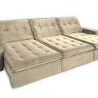 Sofá Retrátil E Reclinável 3 Lugares Petra Espresso Móveis Be