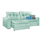 Sofá Retrátil E Reclinável 3 Lugares Tiffany Em Veludo 2,00m