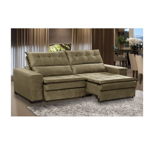 Sofá Retrátil e Reclinável 3 Lugares Toronto 231 cm Jandaia L