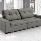 Sofá Retrátil E Reclinável 3 Lugares Veludo Aquarius 200cm Ch