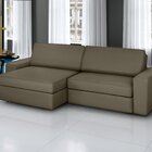 Sofá Retrátil E Reclinável 3 Lugares Veludo Cosmos 200cm Marr