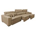 Sofá Retrátil E Reclinável 4,12m Austin Com Molas No Assento