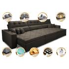 Sofá Retrátil E Reclinável 4,12m Austin Com Molas No Assento