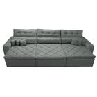 Sofá Retrátil E Reclinável 4,12m Austin Com Molas No Assento