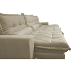 Sofá Retrátil E Reclinável 4,12m Com Molas Ensacadas Cama Inb