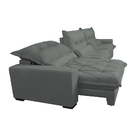 Sofá Retrátil E Reclinável 4,12m Com Molas Ensacadas Cama Inb