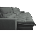 Sofá Retrátil E Reclinável 4,12m Com Molas Ensacadas Cama Inb