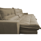 Sofá Retrátil E Reclinável 4,12m Com Molas Ensacadas Cama Inb