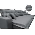 Sofá Retrátil E Reclinável 4,12m Com Molas Ensacadas Cama Inb