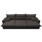 Sofá Retrátil E Reclinável 4,12m Com Molas Ensacadas Cama Inb