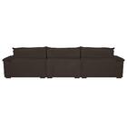 Sofá Retrátil E Reclinável 4,12m Com Molas Ensacadas Cama Inb