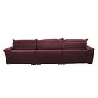 Sofá Retrátil E Reclinável 4,12m Molas Ensacadas Cama Inbox B