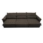 Sofá Retrátil E Reclinável 4,12m Molas Ensacadas Cama Inbox B