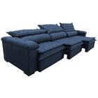 Sofá Retrátil E Reclinável 4,12m Molas Ensacadas Cama Inbox B