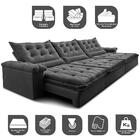 Sofá Retrátil E Reclinável 4,15m Cama Inbox Big Fresh Com Sof