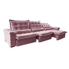 Sofá Retrátil E Reclinável 4,15m Cama Inbox Big Fresh Com Sof