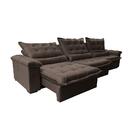 Sofá Retrátil E Reclinável 4,15m Cama Inbox Big Fresh Com Sof