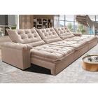 Sofá Retrátil E Reclinável 4,15m Cama Inbox Big Fresh Com Sof