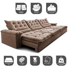 Sofá Retrátil E Reclinável 4,15m Cama Inbox Big Fresh Com Sof