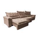 Sofá Retrátil E Reclinável 4,15m Cama Inbox Big Fresh Com Sof