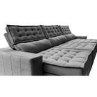 Sofá Retrátil E Reclinável 4,15m Cama Inbox Big Puffer Com So