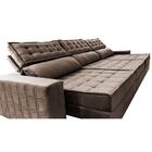 Sofá Retrátil E Reclinável 4,15m Cama Inbox Big Star Com Soft