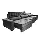 Sofá Retrátil E Reclinável 4,15m Cama Inbox Big Star Com Soft