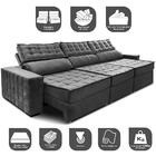 Sofá Retrátil E Reclinável 4,15m Cama Inbox Big Star Com Soft