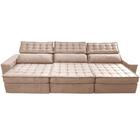 Sofá Retrátil E Reclinável 4,15m Cama Inbox Big Star Com Soft