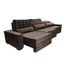 Sofá Retrátil E Reclinável 4,15m Cama Inbox Big Star Com Soft