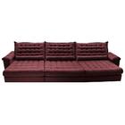 Sofá Retrátil E Reclinável 4,15m Molas Ensacadas Cama Inbox B